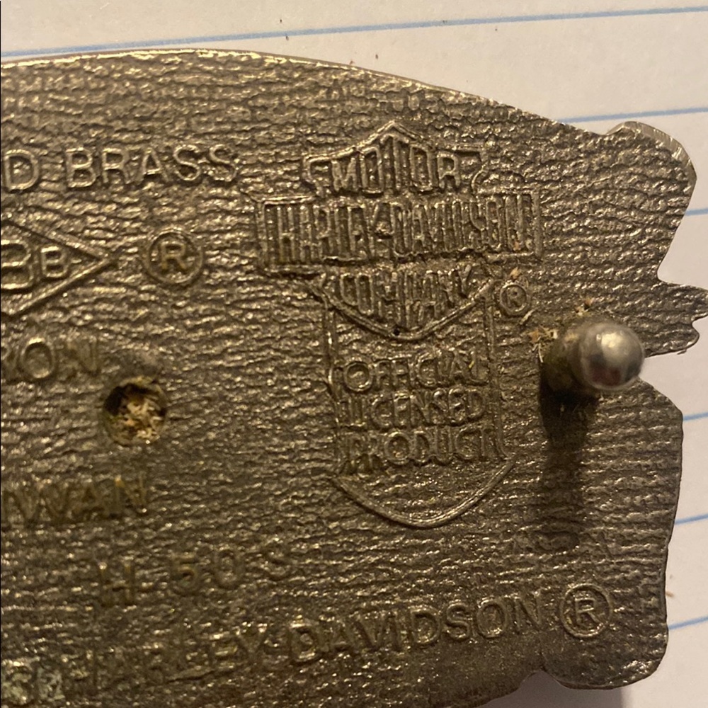 Harley-Davidson Solid Brass And Red Motorcycle Be… - image 3